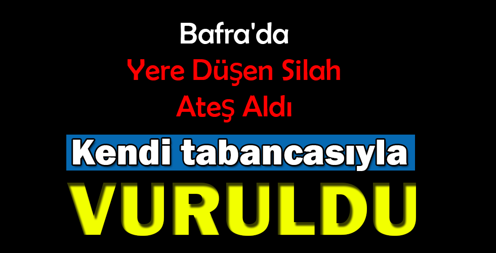 Kendi tabancasıyla vuruldu