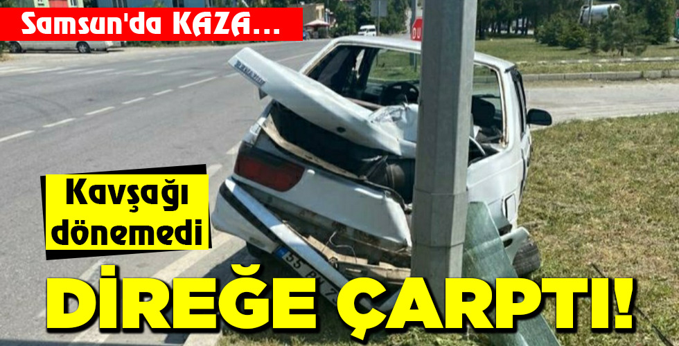 DİREĞE ÇARPTI!
