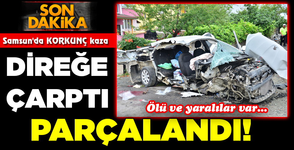 DİREĞE ÇARPTI PARÇALANDI!