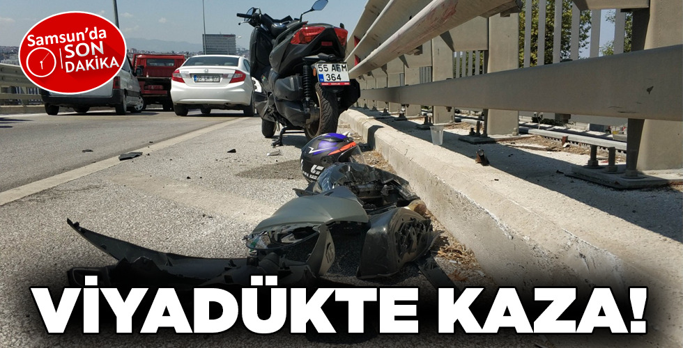 VİYADÜKTE KAZA!