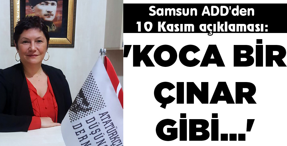 ‘KOCA BİR ÇINAR GİBİ…’