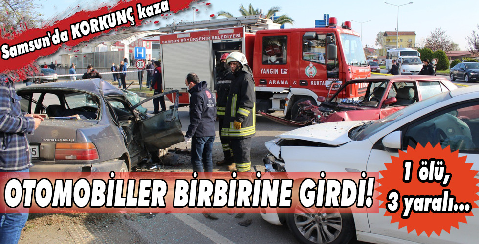 OTOMOBİLLER BİRBİRİNE GİRDİ!