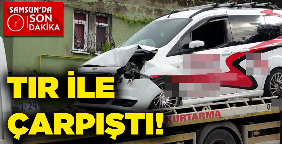 TIR İLE ÇARPIŞTI!