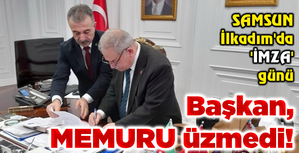Başkan, MEMURU üzmedi!