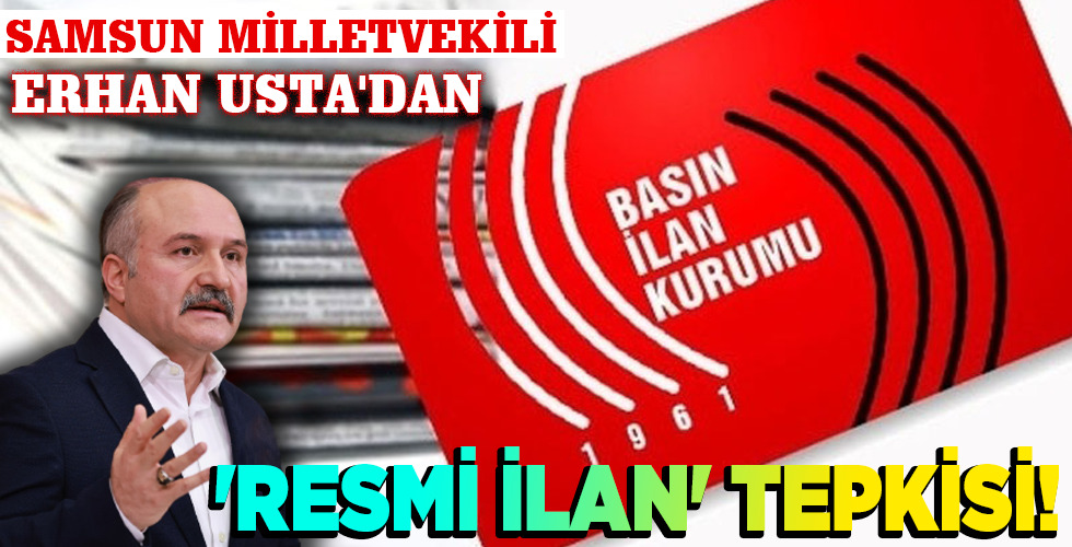 ‘RESMİ İLAN’ TEPKİSİ!