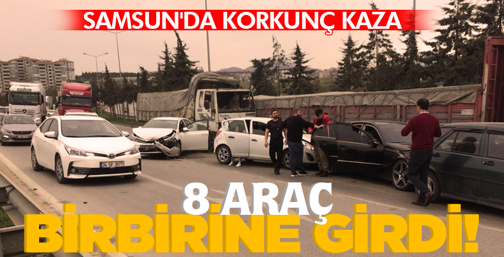 8 ARAÇ BİRBİRİNE GİRDİ!