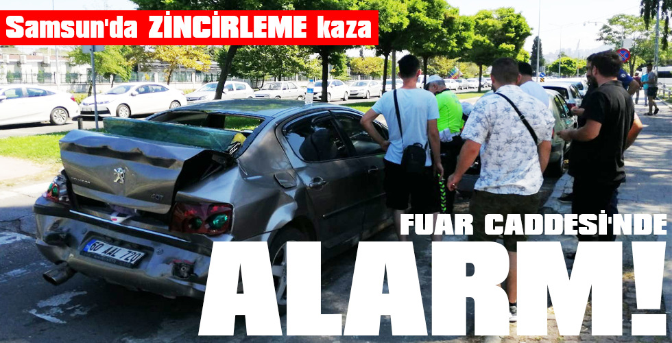Samsun’da ZİNCİRLEME kaza