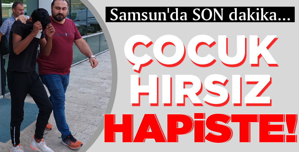 ÇOCUK HIRSIZ HAPİSTE!