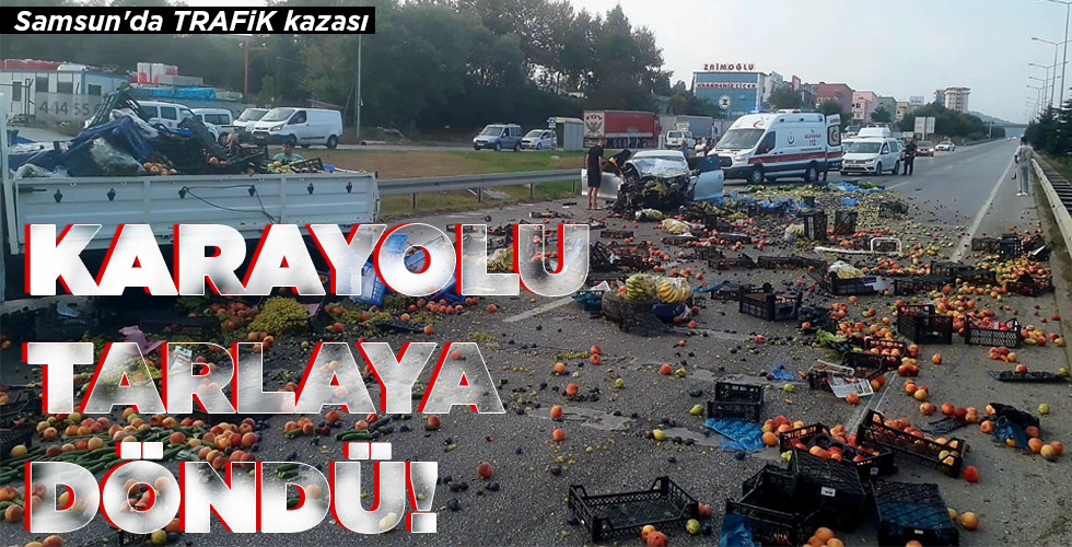 KARAYOLU  TARLAYA DÖNDÜ!