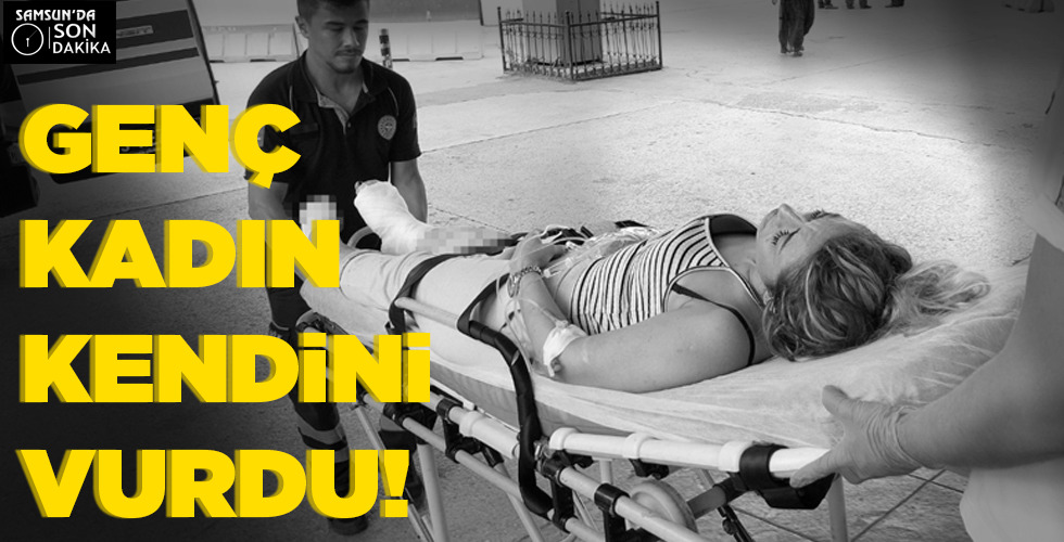 GENÇ KADIN   KENDİNİ VURDU!