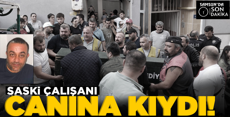 SASKİ ÇALIŞANI  CANINA KIYDI!