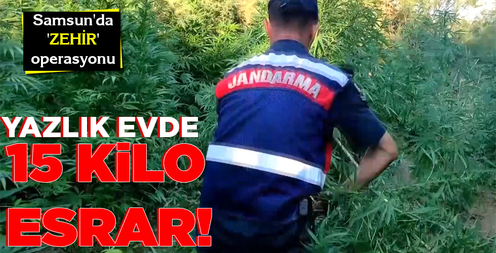 YAZLIK EVDE 15 KİLO ESRAR!