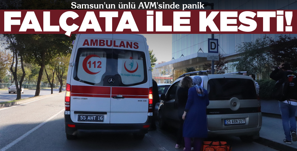 Samsun’un ünlü AVM’sinde panik
