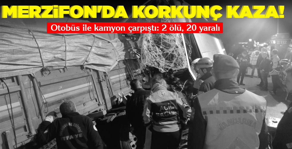 MERZİFON’DA KORKUNÇ KAZA!