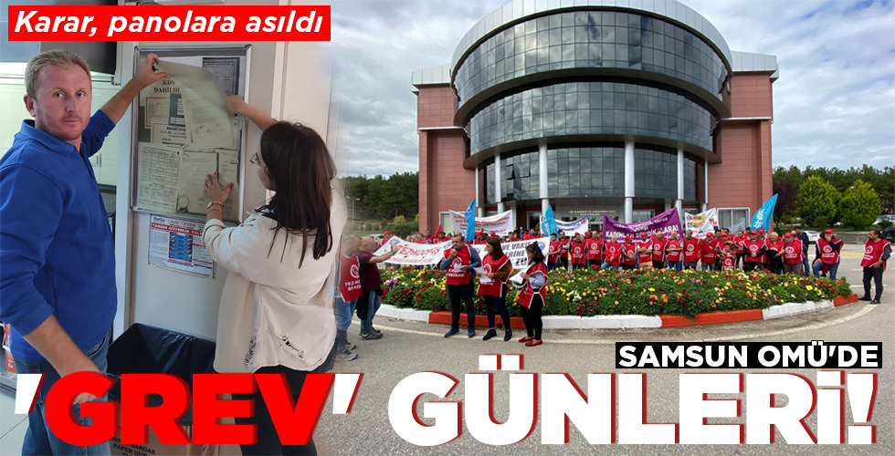 Samsun Ondokuz Mayıs Üniversitesi'nde(OMÜ) toplu sözleşme krizi nedeniyle bir süredir eylem yapan Tez Koop-İş Sendikası, grev kararı aldı
