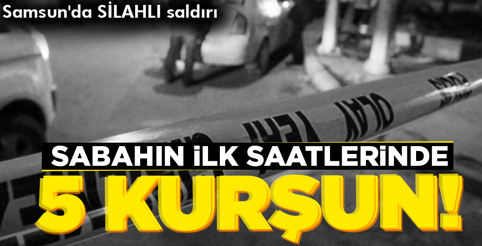 Samsun'un Canik İlçesi'nde silahlı saldırıya uğrayan bir kişi yaralandı
