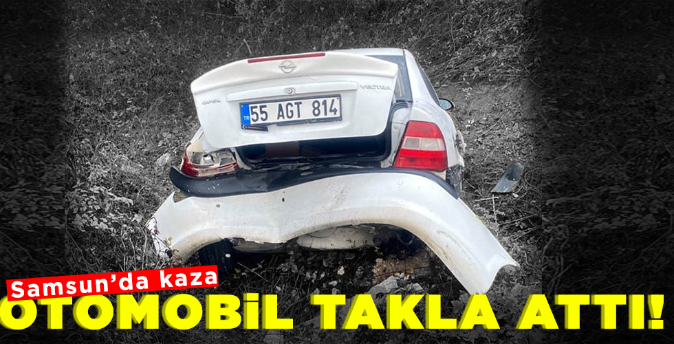 OTOMOBİL TAKLA ATTI!