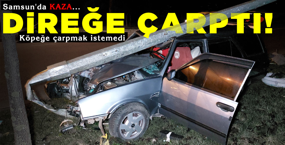 DİREĞE ÇARPTI!