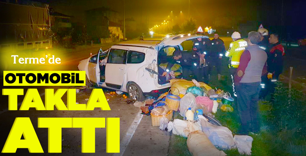 OTOMOBİL TAKLA ATTI!