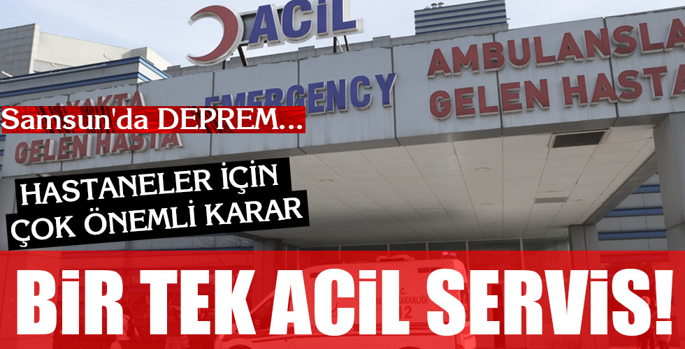 BİR TEK ACİL SERVİS!
