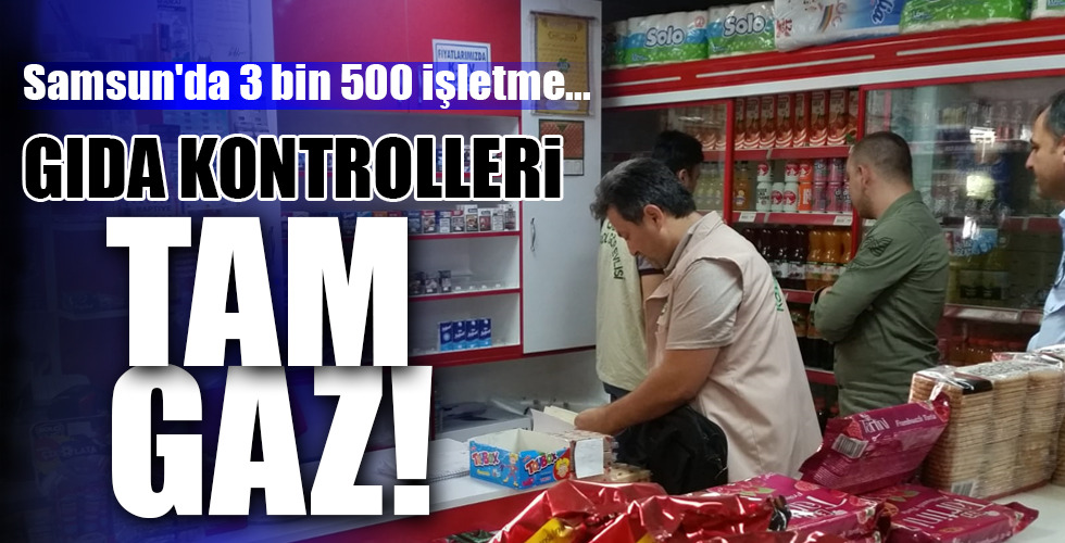 GIDA KONTROLLERİ TAM GAZ!