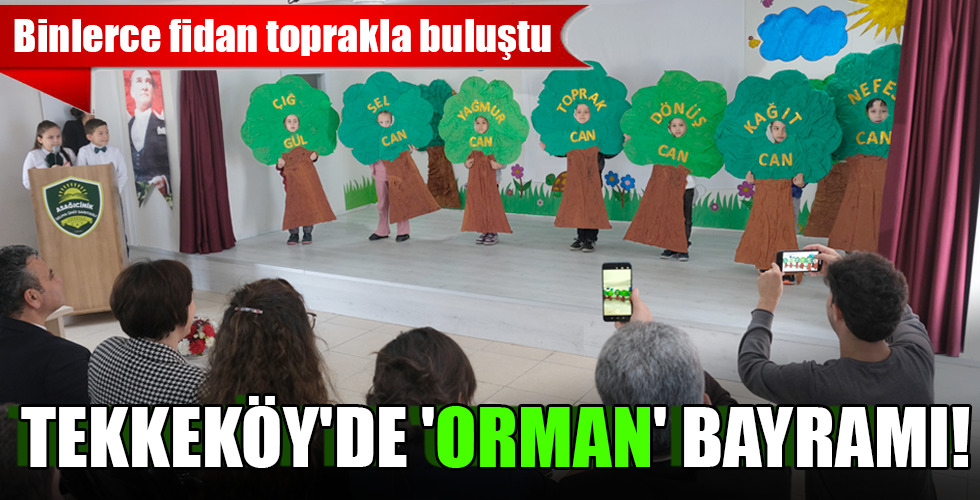 TEKKEKÖY'DE 'ORMAN' BAYRAMI!