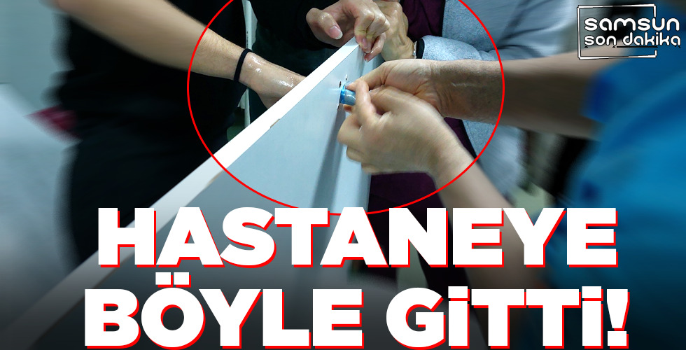 HASTANEYE BÖYLE GİTTİ!