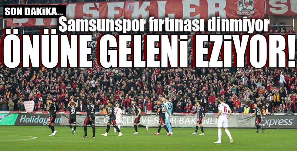 Lider Yılport Samsunspor, Altınordu' yu konuk etti. Kırmızı-Beyazlılar, muhteşem seyircisi önünde İzmir temsilcisini 2-0 mağlup ederek galibiyet serisini 5'e çıkardı. Samsunspor'un gollerini 68'de penaltıdan Douglas Tanque ve 89'da Soner Aydoğdu kaydetti. ZOR GÜNLER YAŞAYAN BİR RAKİP Yenilmezlik serisini de 18 maça çıkaran ev sahibi takım, 57 puan ile zirvedeki yerini korudu. Ligde zor günler yaşayan Altınordu ise, geçen hafta Tuzlaspor galibiyeti ile moral kazandı. Ege ekibi, zorlu deplasmandan puansız döndü. Kırmızı-lacivertli takım, 20 puan kaldı. MAÇTAN DAKİKALAR 10. dakikada Emirhan’ın kullandığı serbest vuruşta ceza sahası içinde Erdi’nin kafa vuruşunda top az farkla yandan auta çıktı. 34. dakikada Ali Dere’nin soldan ortasında penaltı noktası üzerinden yarım vole vuran Ali Özgün’ün şutunu kaleci Szumski güçlükle çeldi. 39. dakikada ceza sahasının hemen dışında topu önünde bulan Osman Çelik’in şutunu kaleci Ali Emre kurtardı. 68. dakikada Samsunspor penaltı kazandı. Beyaz noktanın başına geçen Tanque, topu ağlara gönderdi. 1-0 74. dakikada seri çalımlarla ceza sahasına kadar giren Fofana'nın şutunda kaleci Ali Emre topu iki hamlede kontrol etti. 87. dakikada kaleciyle karşı karşıya kalan Ahmet Sağat'ın şutu direğin solundan az farkla auta çıktı. 89. dakikada Cihan'ın ara pasını iyi kontrol eden Soner Aydoğdu, meşin yuvarlağı filelere yolladı. 2-0 STAT: 19 Mayıs HAKEMLER: Arda Kardeşler xx, Süleyman Özay xx, Sabri Öğe xx SAMSUNSPOR: Jakup Szumski xx, Yunus Emre Çift xx, Alim Öztürk xx, Yusuf Abdioğlu x (Cihan dk. 61 xx), Kadeem Harris xx (Ali Ülgen dk. 85 ?), Soner Gönül xx, Ait Bennasser xx, Celil Yüksel x (Soner Aydoğdu dk. 61 xx), Osman Çelik xx, Moryke Fofana x (Ahmet Sağat dk. 76 x), Douglas Tanque xx (Tomane dk. 85 ?) YEDEKLER: Aykut, Mücahit, Yusuf Emre, Elano, Polat TEKNİK DİREKTÖR: Hüseyin Eroğlu ALTINORDU: Ali Emre Yanar x, Kerim Alıcı x (Rıdvan dk. 79 x), Kürşad Sürmeli x (Ahmet Dereli dk. 79 x), Erdi Dikmen x, Ali Dere x, Kubilay Aktaş x, Şeref Özcan x (Metehan Mimaroğlu dk. 62 x), Metehan Yılmaz x (Recep dk. 72 x), Emirhan Aydoğan x, Emircan Gürlük x (Ahmet İlhan dk. 46 x), Ali Özgün x YEDEKLER: Serhat, Mert, Yusuf, Alperen, TEKNİK DİREKTÖR: Hasan Özer GOLLER: Tangue (dk. 68 pen.), Soner Aydoğdu (dk. 89) (Samsunspor) SARI KARTLAR: Metehan Yılmaz, Erdi, Emirhan (Altınordu)