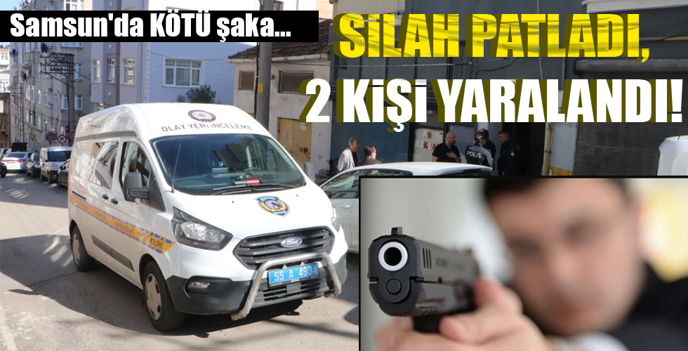 SİLAH PATLADI, 2 KİŞİ YARALANDI!
