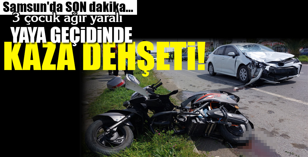 YAYA GEÇİDİNDE KAZA DEHŞETİ!