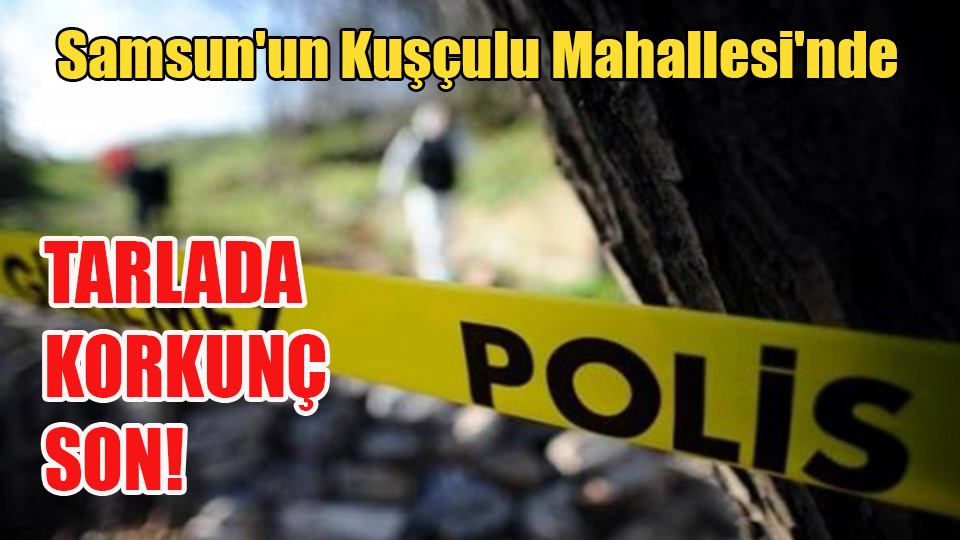 Samsun’un Kuşçulu Mahallesi’nde  TARLADA  KORKUNÇ  SON!