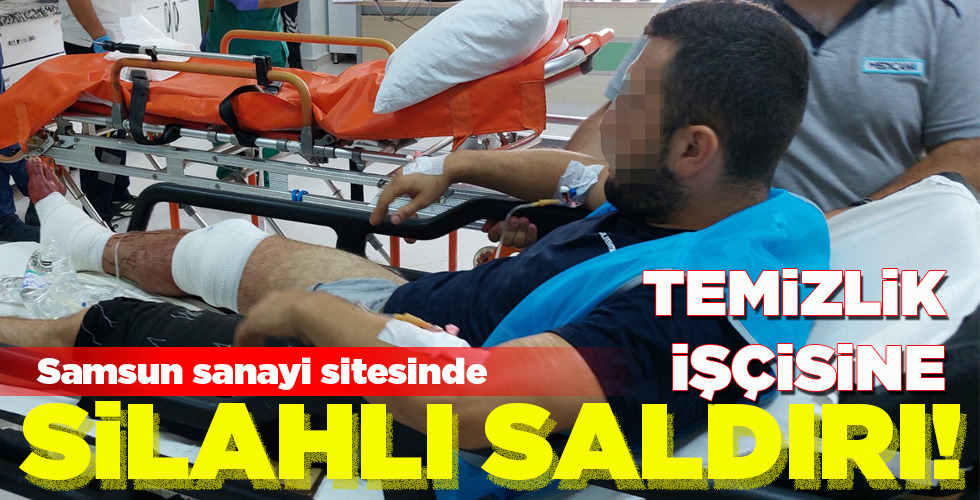 TEMİZLİK İŞÇİSİNE  SİLAHLI SALDIRI!