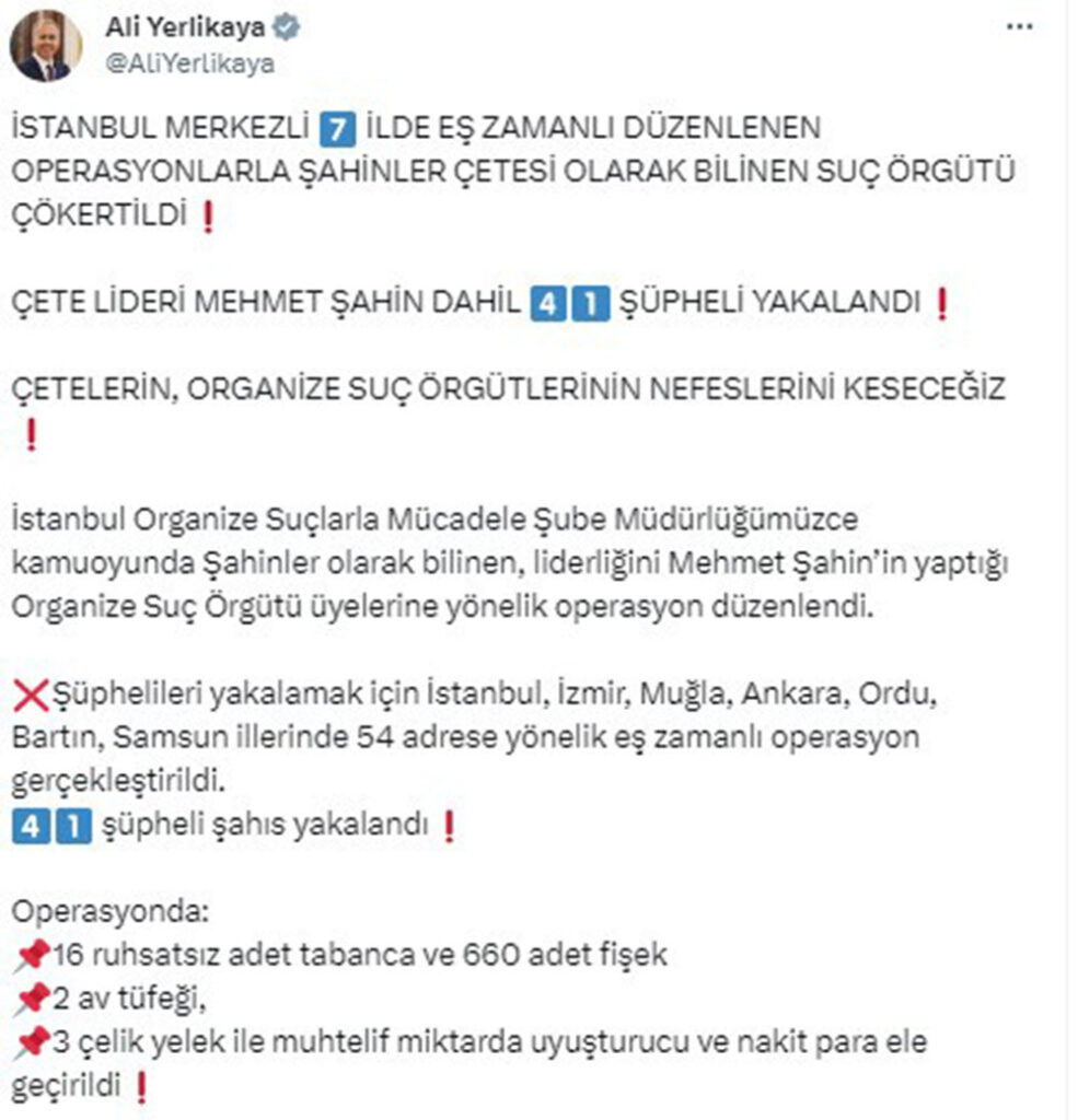 ŞAHİNLER ÇETESİ