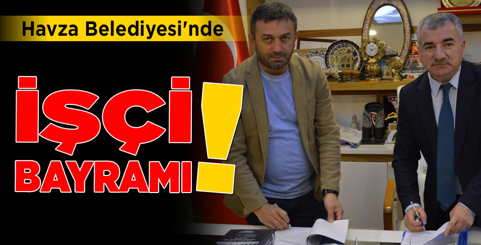 Havza Belediyesi’nde İŞÇİ BAYRAMI!
