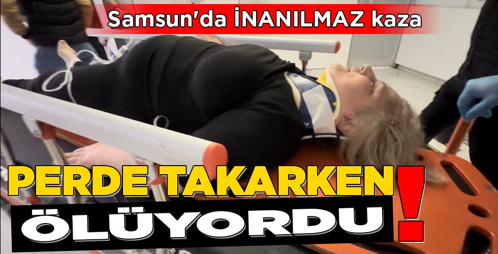 PERDE TAKARKEN ÖLÜYORDU!