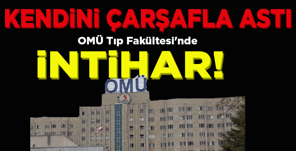 KENDİNİ ÇARŞAFLA ASTI