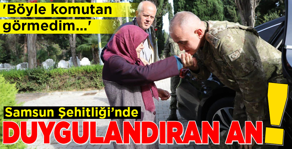 Samsun Şehitliği’nde DUYGULANDIRAN AN!