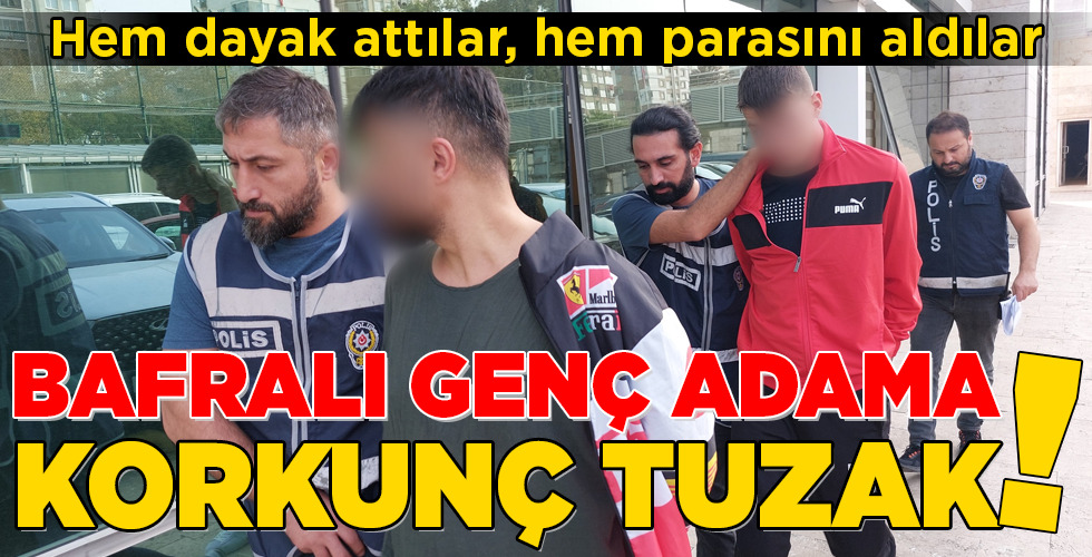 BAFRALI GENÇ ADAMA KORKUNÇ TUZAK