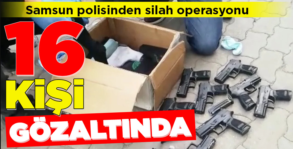Samsun polisinden silah operasyonu