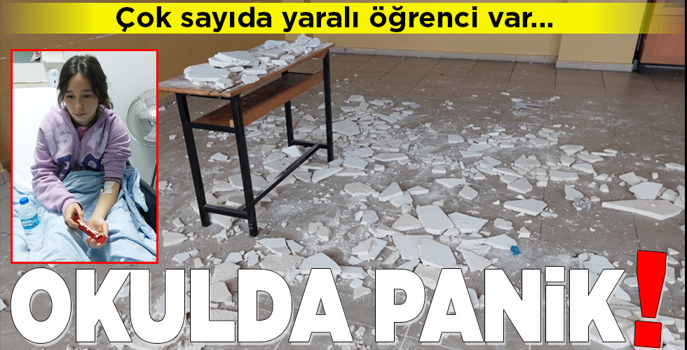 Okulda panik!