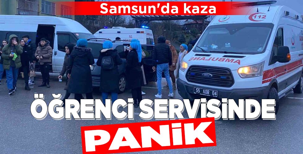 ÖĞRENCİ SERVİSİNDE PANİK