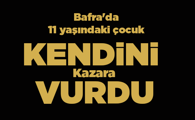 KAZARA KENDİNİ VURDU!