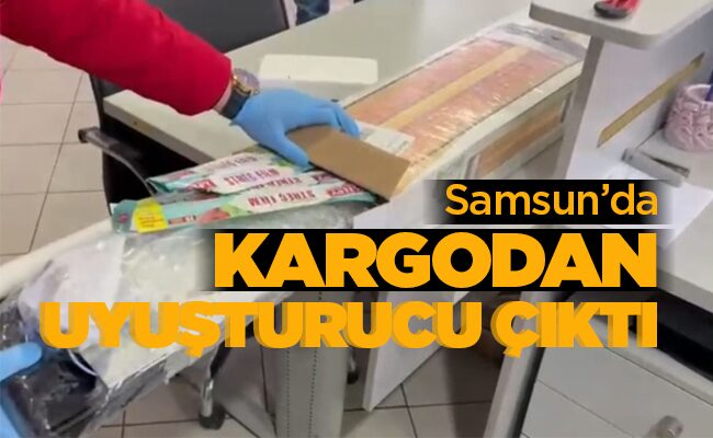 KARGODAN UYUŞTURUCU ÇIKTI