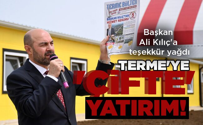 TERME’YE ‘ÇİFTE’ YATIRIM!