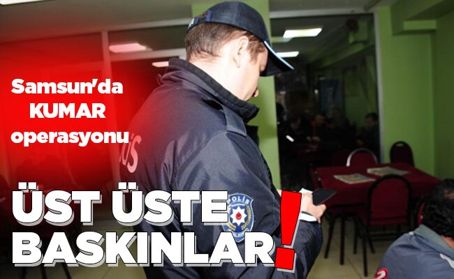 ÜST ÜSTE BASKINLAR!