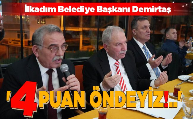 ‘4 PUAN ÖNDEYİZ!..’