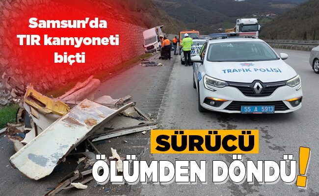 SÜRÜCÜ ÖLÜMDEN DÖNDÜ
