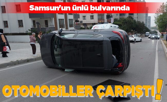 OTOMOBİLLER ÇARPIŞTI!