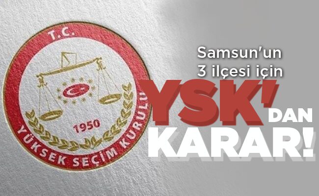 YSK’DAN KARAR!