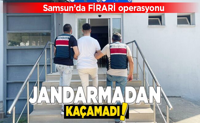 JANDARMADAN KAÇAMADI!